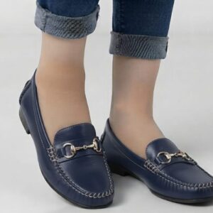 Classic Buckle Shoes-Blue