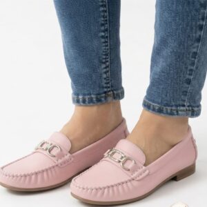 Classic Buckle Shoes-Pink